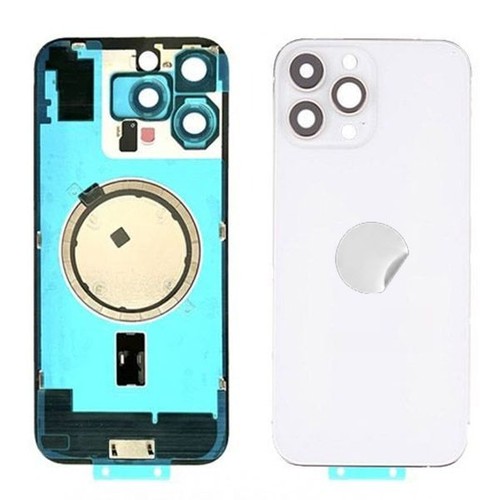 Back glass cover white with - white,